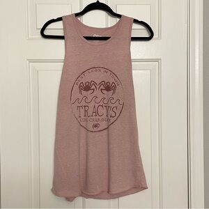 Tracy's King Crab Shack (Located In Juneau, Alaska) Tank Top In Pink Heather